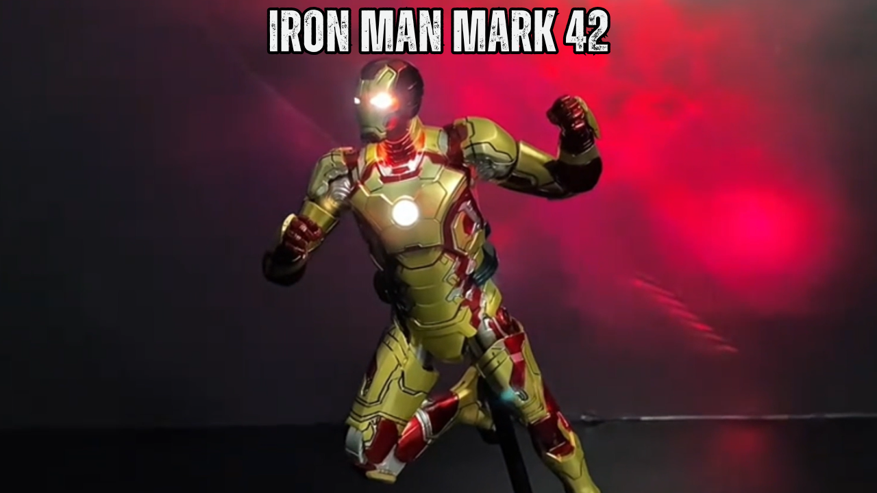 Iron Man Mark 42 ZD Toys 1/10 luminous action figure unboxing