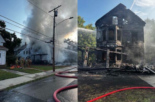 One airlifted, firefighter hurt after second-alarm fire destroys Danielson home, about 30 cats killed