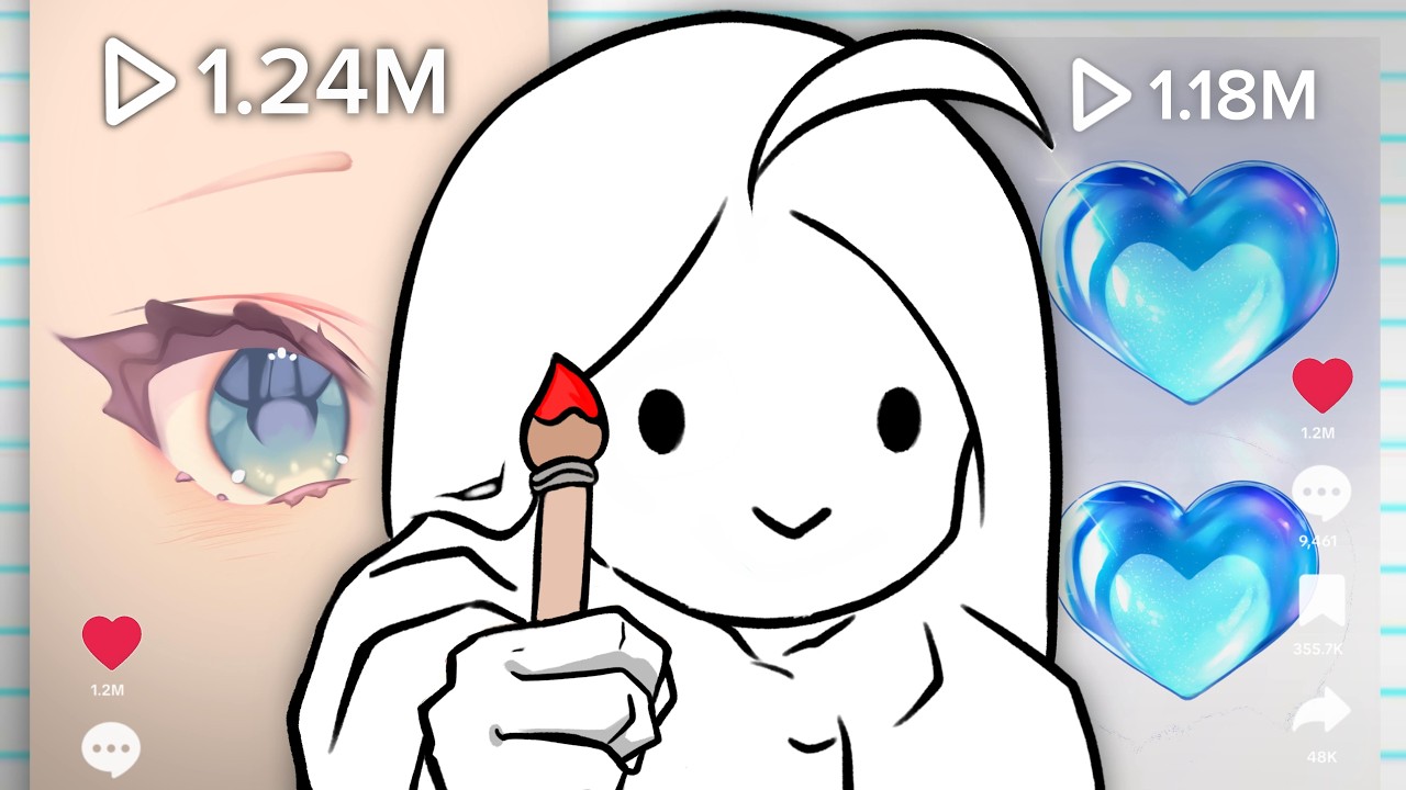 I tried viral art tutorials