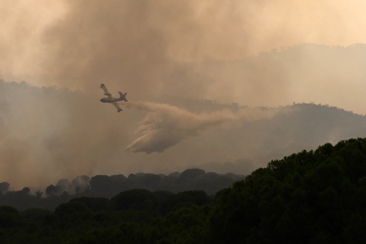 Record wildfires sweep France and Spain as heat wave approaches