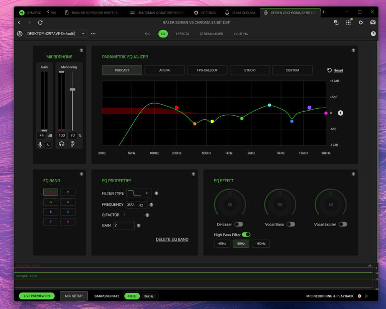 Razer’s Seiren V3 Chroma 32‑bit DSP brings pro‑grade sound and RGB flair