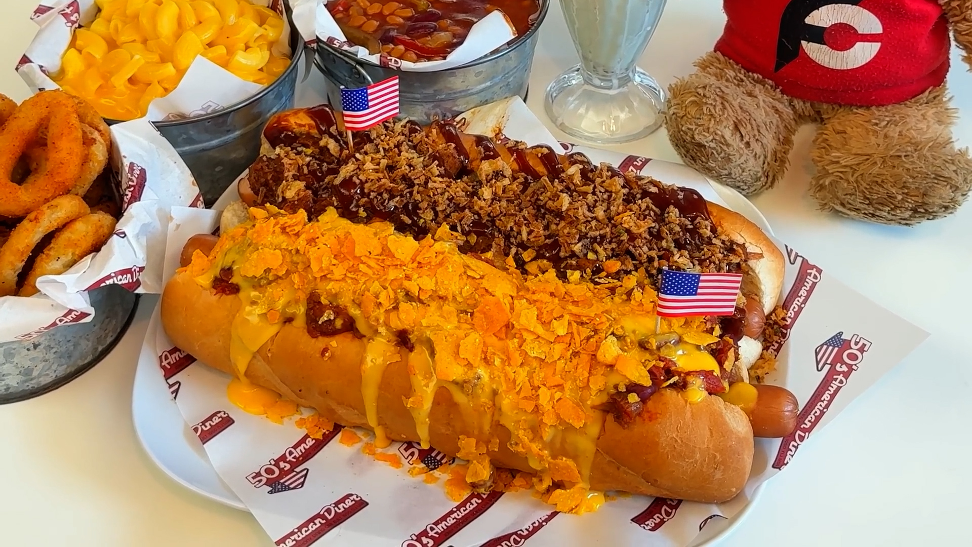 200 British people failed this 24-inch loaded hot dog challenge