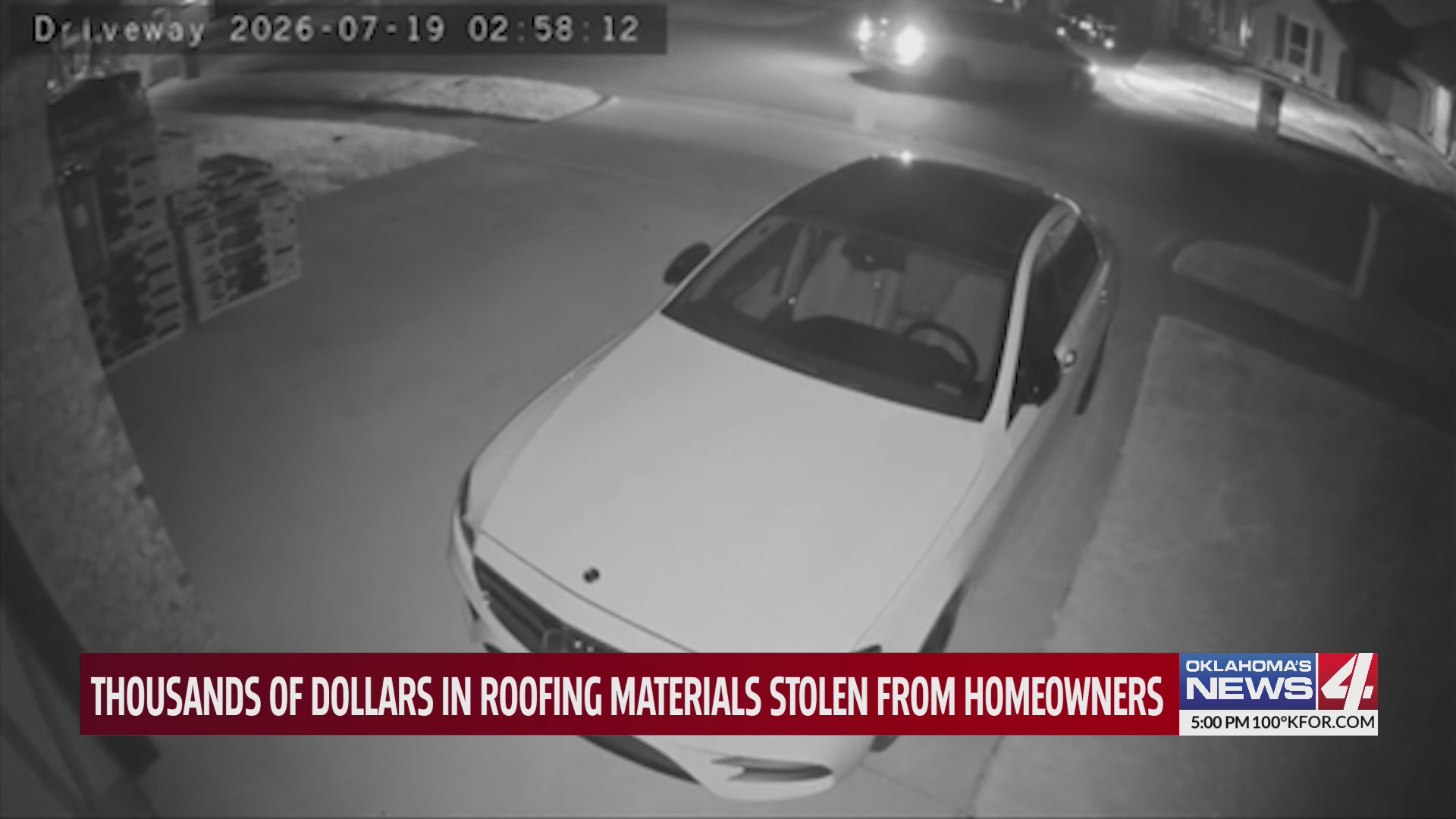 Thousands of dollars in roofing materials stolen from homeowners