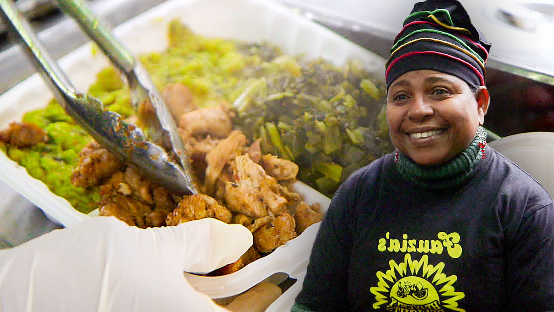 For 25 years she's fed the Bronx courthouse crowd from a Jamaican food cart