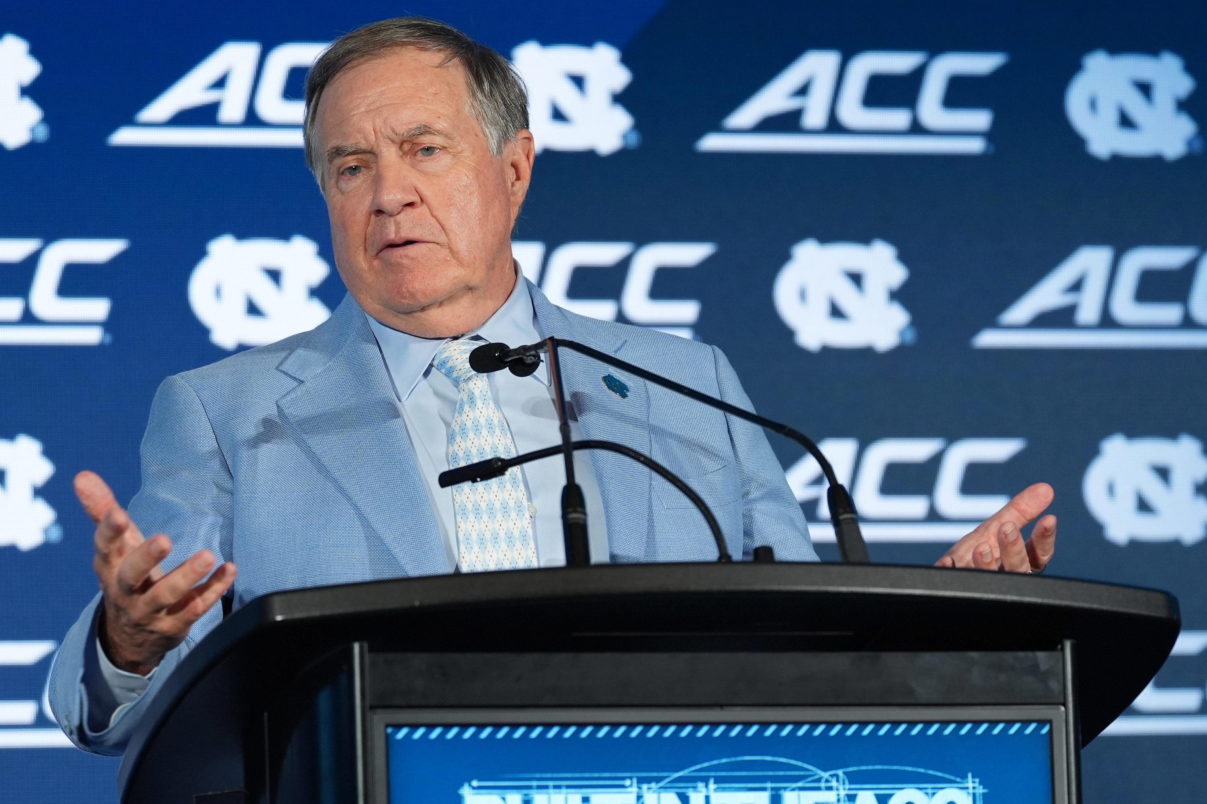 Bill Belichick Discusses UNC Camp Lombardi