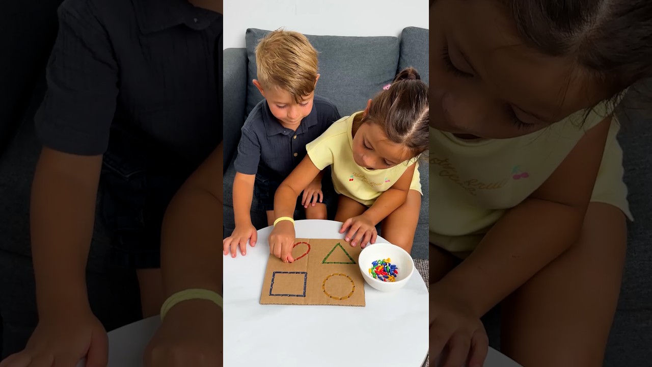 Toddler activity for learning shapes #creative #smart #toddlers #activity