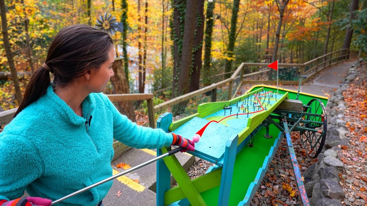 One-of-a-kind mini golf course