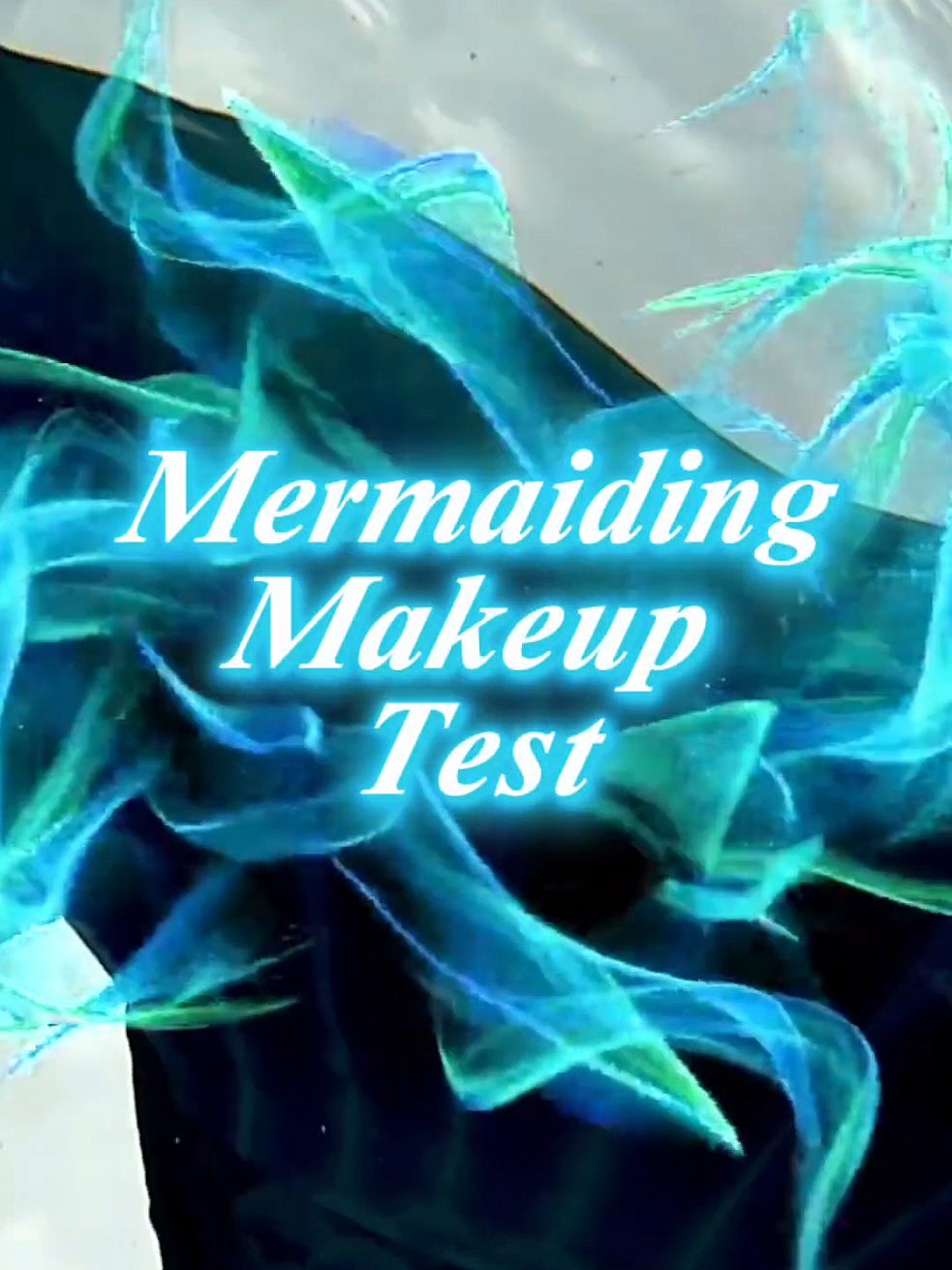 Testing long wear makeup during a real mermaiding session