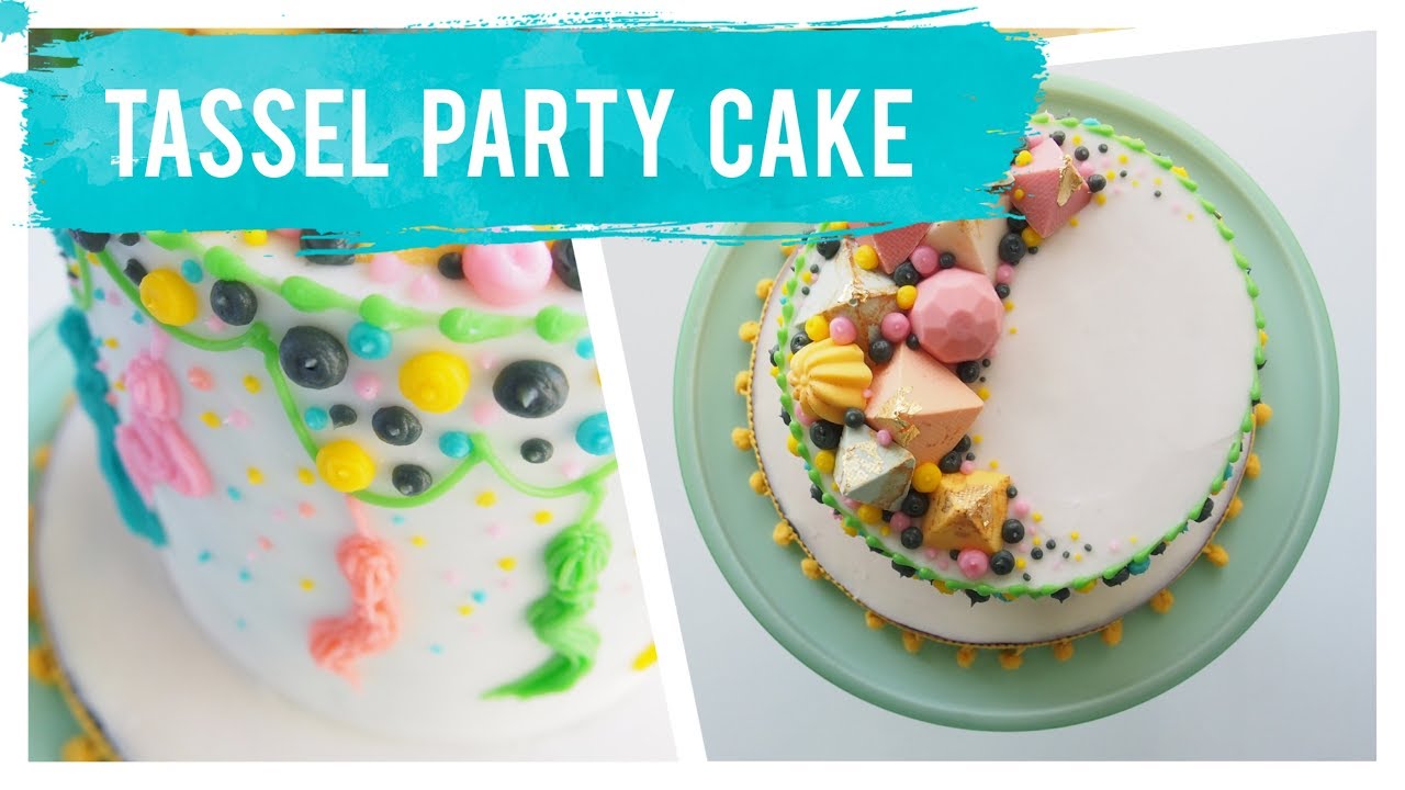 Tassel party cake decorating ideas