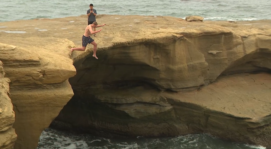 Teen rescued after viral Sunset Cliffs jump; others keep jumping despite warnings