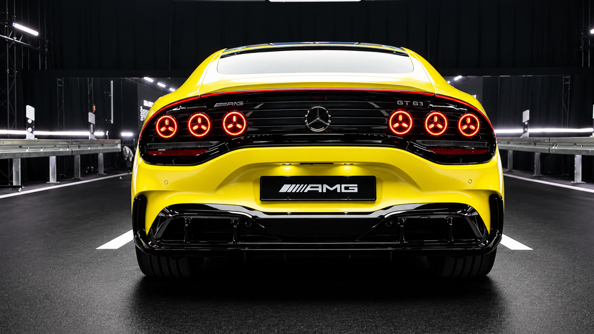 Mercedes AMG GT 4 door looks more aggressive from the rear
