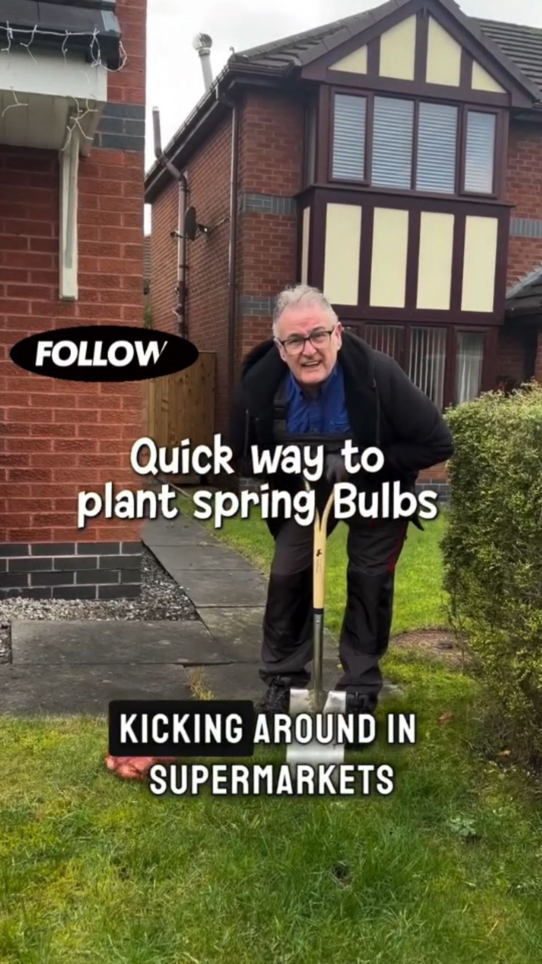 Simple trick for planting bulbs faster