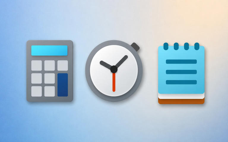 Microsoft updates Notepad, Calculator, Clock and Media Player