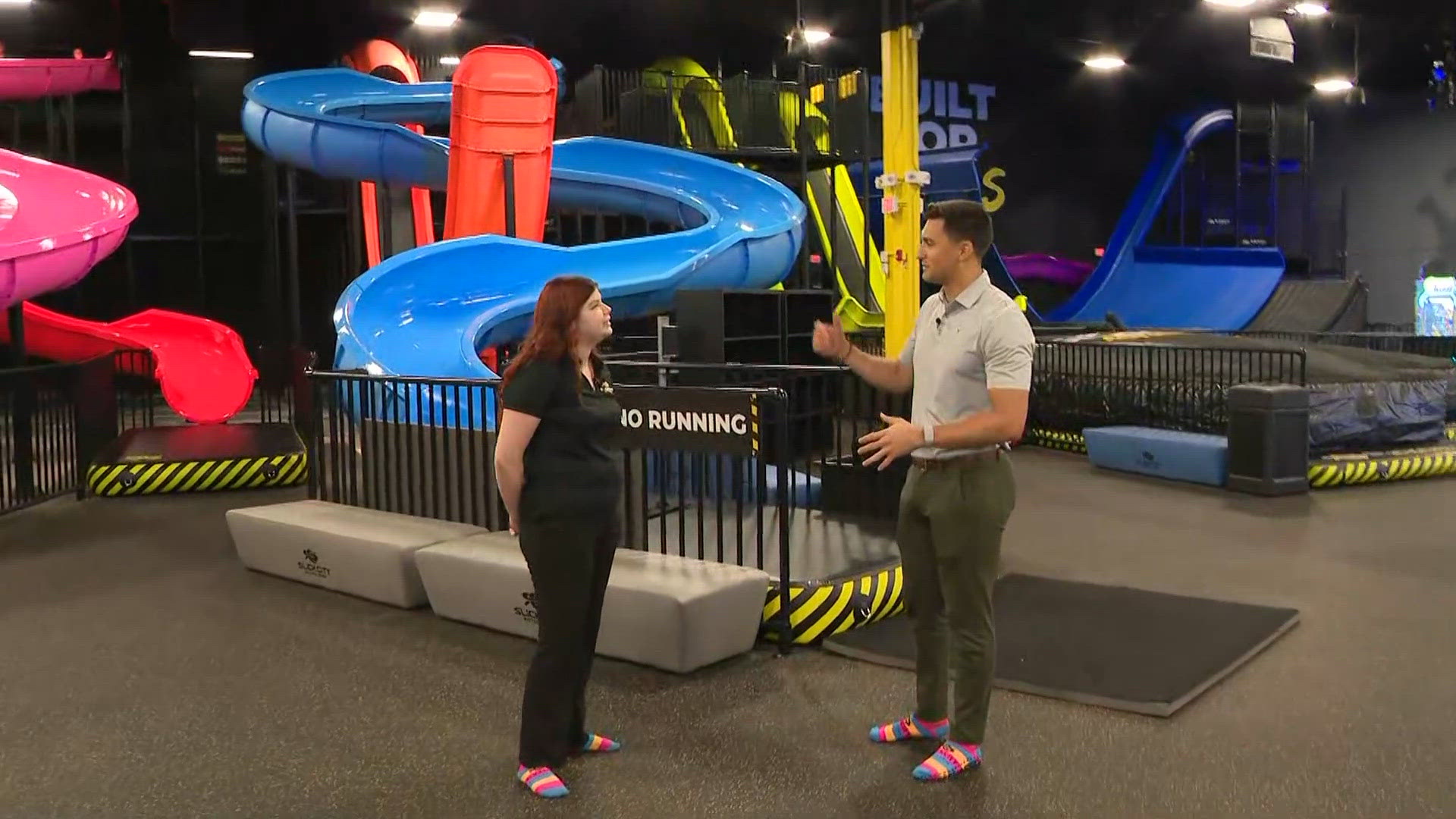 Exploring the slides at Slick City Action Park in Parma: Watch the fun