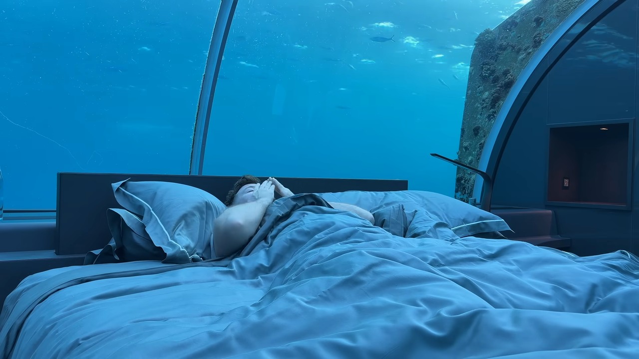 He paid $20,000 to sleep under the ocean - then sharks started circling ...