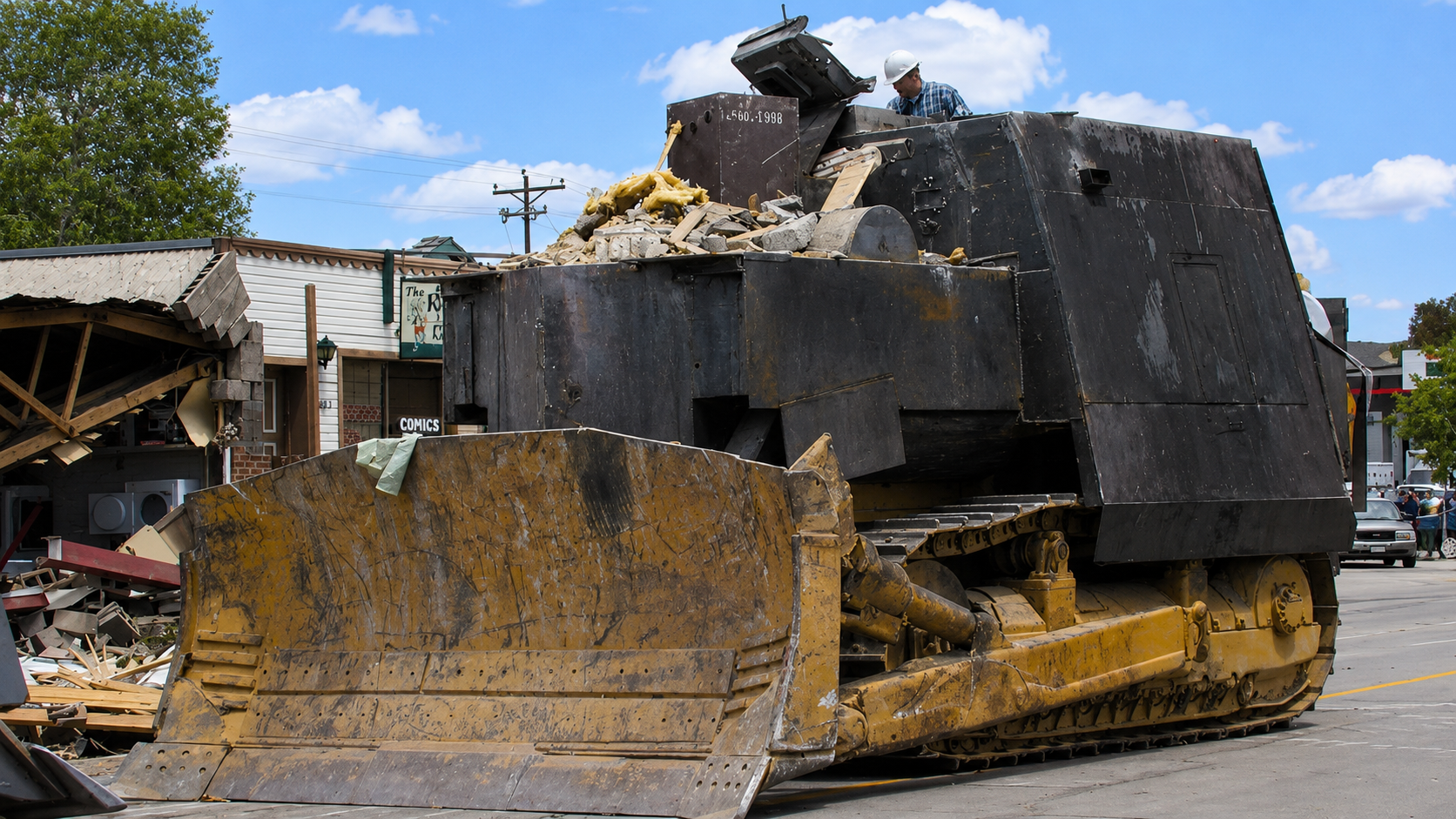Der Killdozer war kein Militärfahrzeug - trotzdem brauchte es eine ...