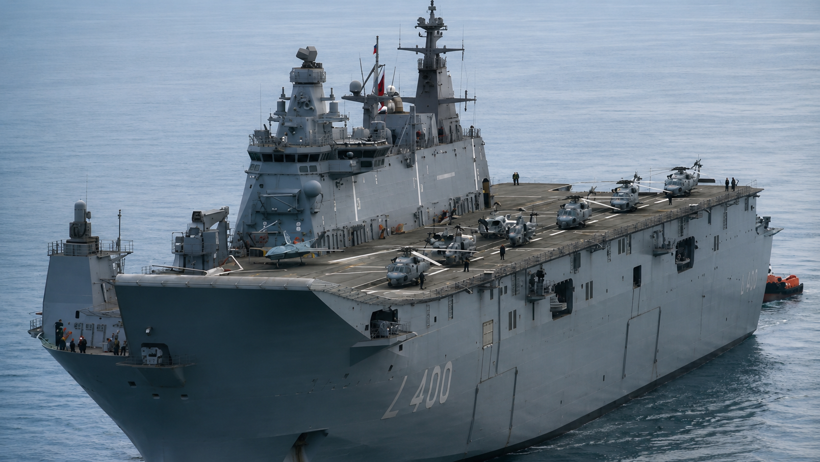 Throwback to NATO's newest aircraft carrier and Mediterranean planning