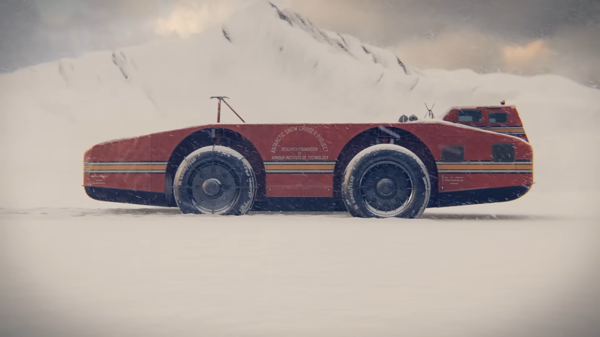 Watch America's giant snow cruiser get defeated by the Antarctic ice