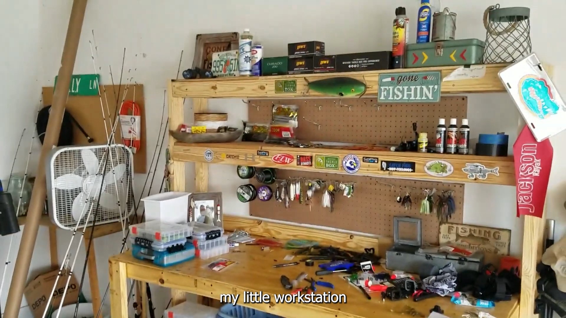Fishing man-cave! (Organizing fishing tackle)