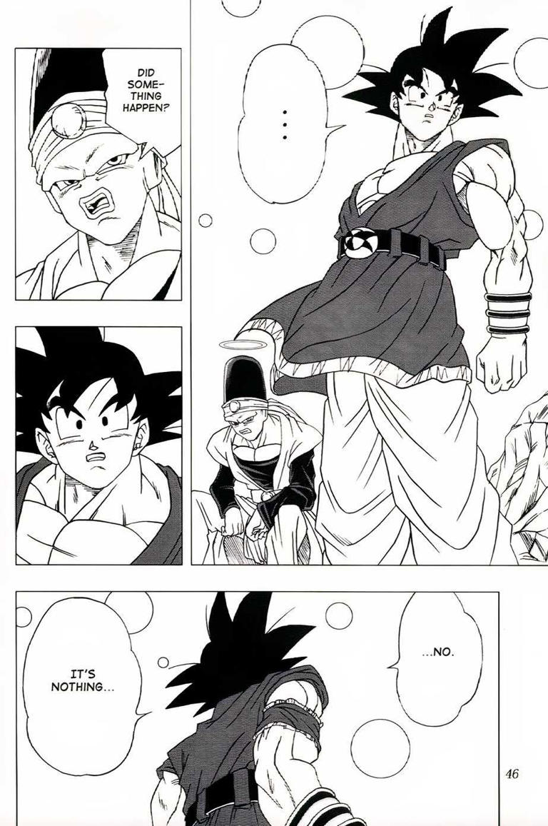 Goku sense Super Saiyan 5 Xicor in Toyotarou's Dragon Ball AF manga