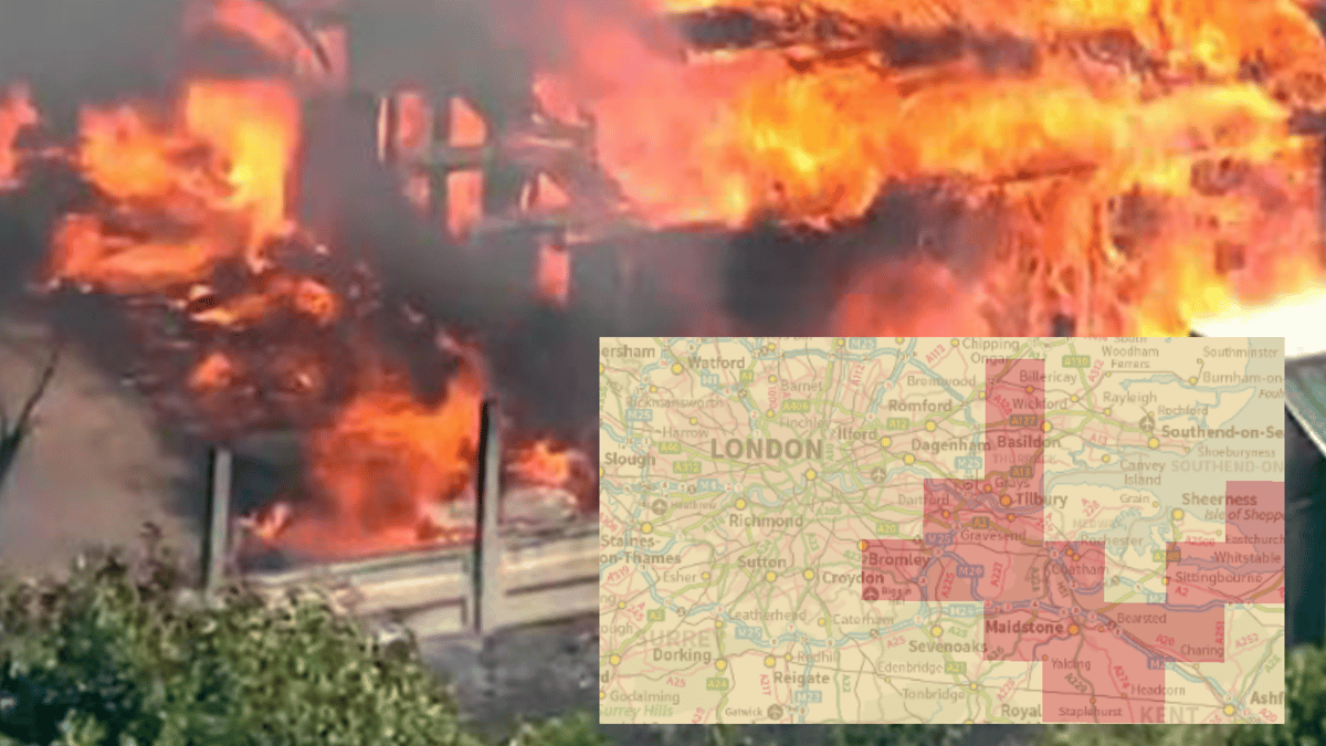 Mapped: London areas facing 'exceptional' wildfires threat this week