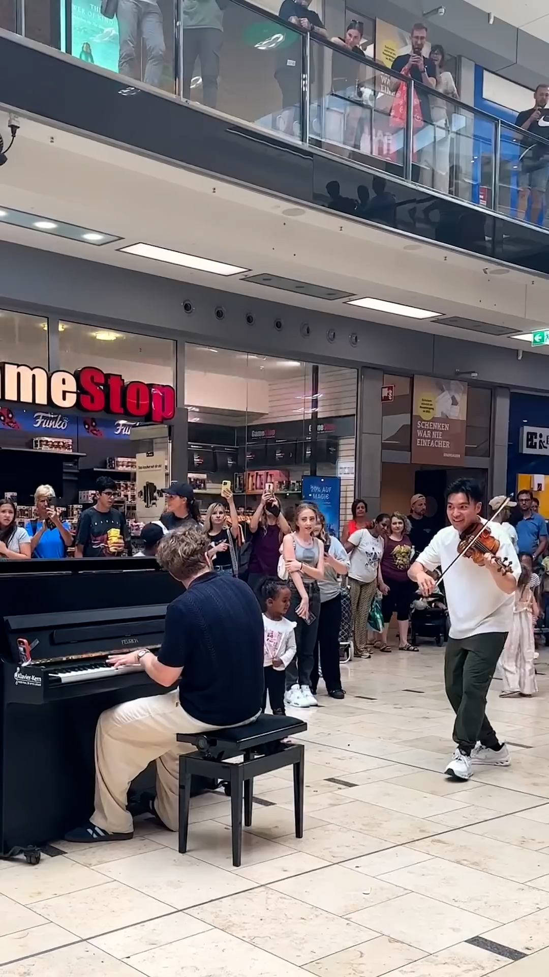 An entire orchestra appeared out of nowhere