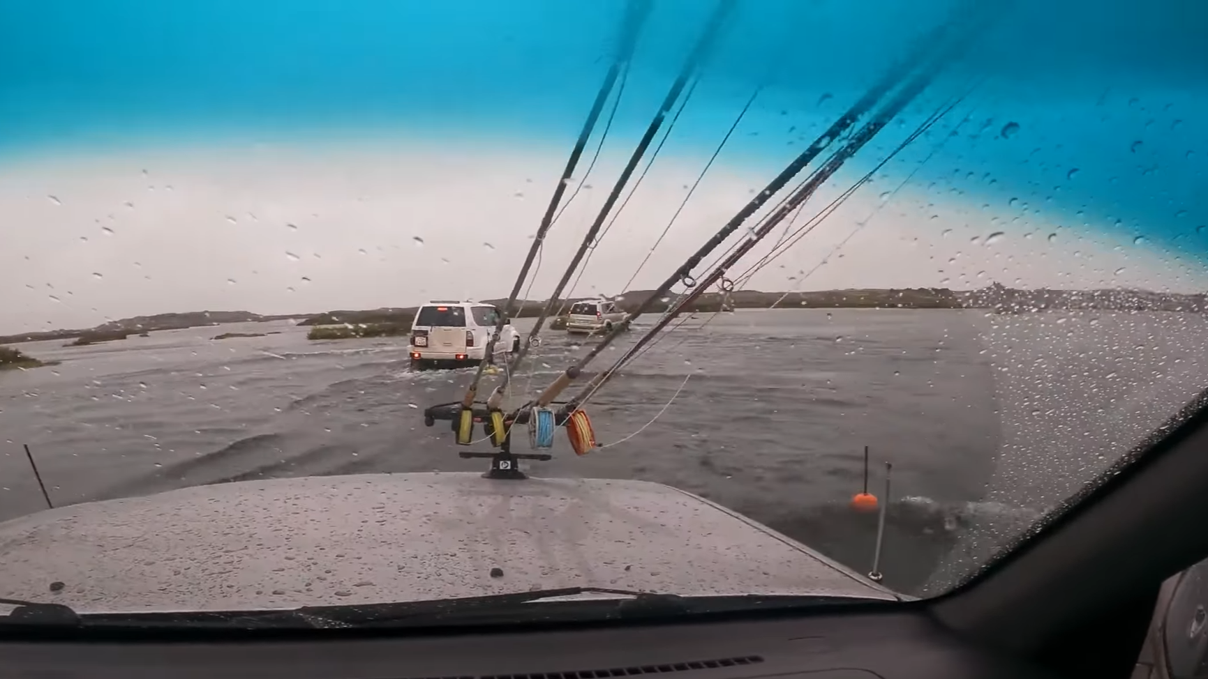 Watch how one peaceful Iceland fishing trip turned into a two-car disaster