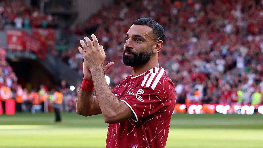 Mohamed Salah is patiently waiting for his next club. | Liverpool FC/Getty Images