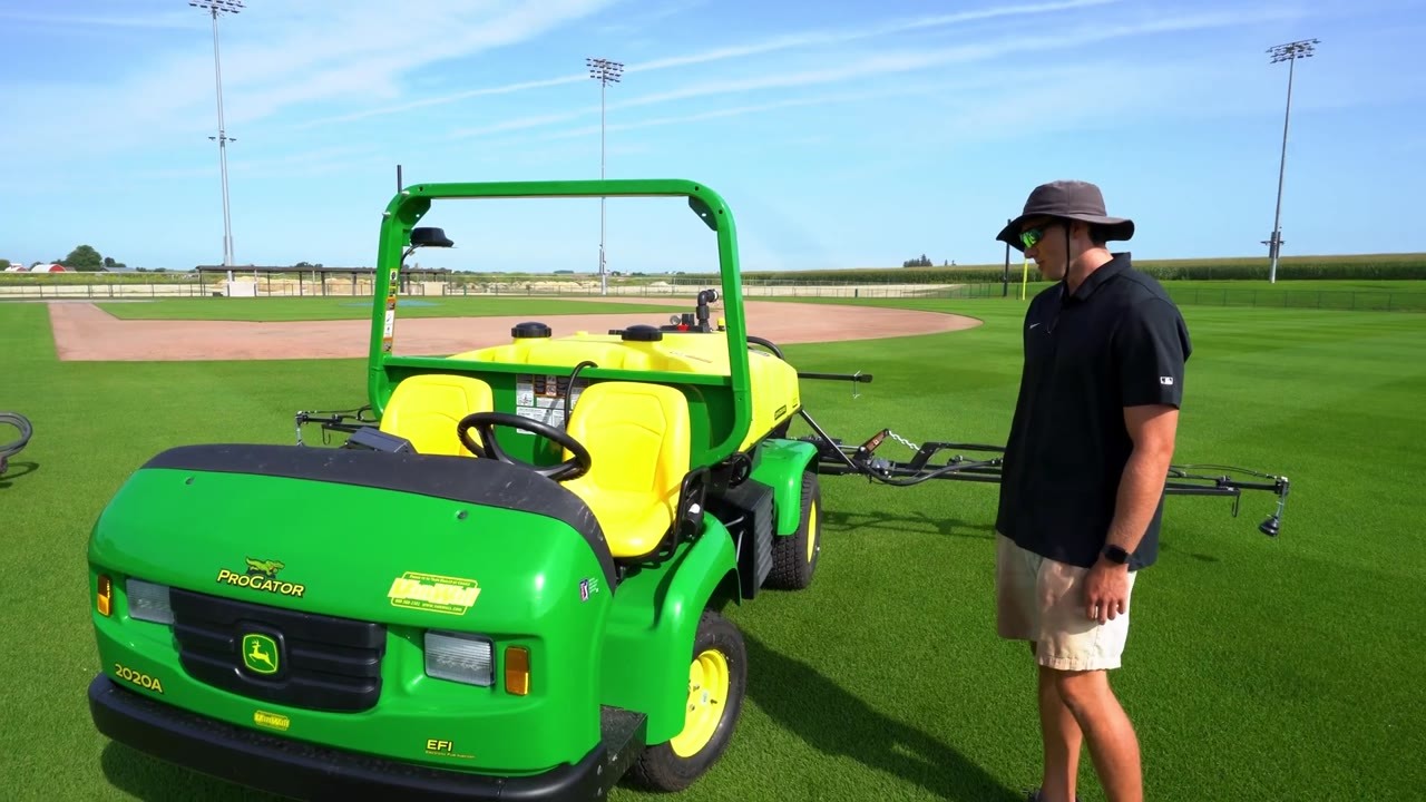 Watch how 96,000 square feet of turf are maintained – every detail matters