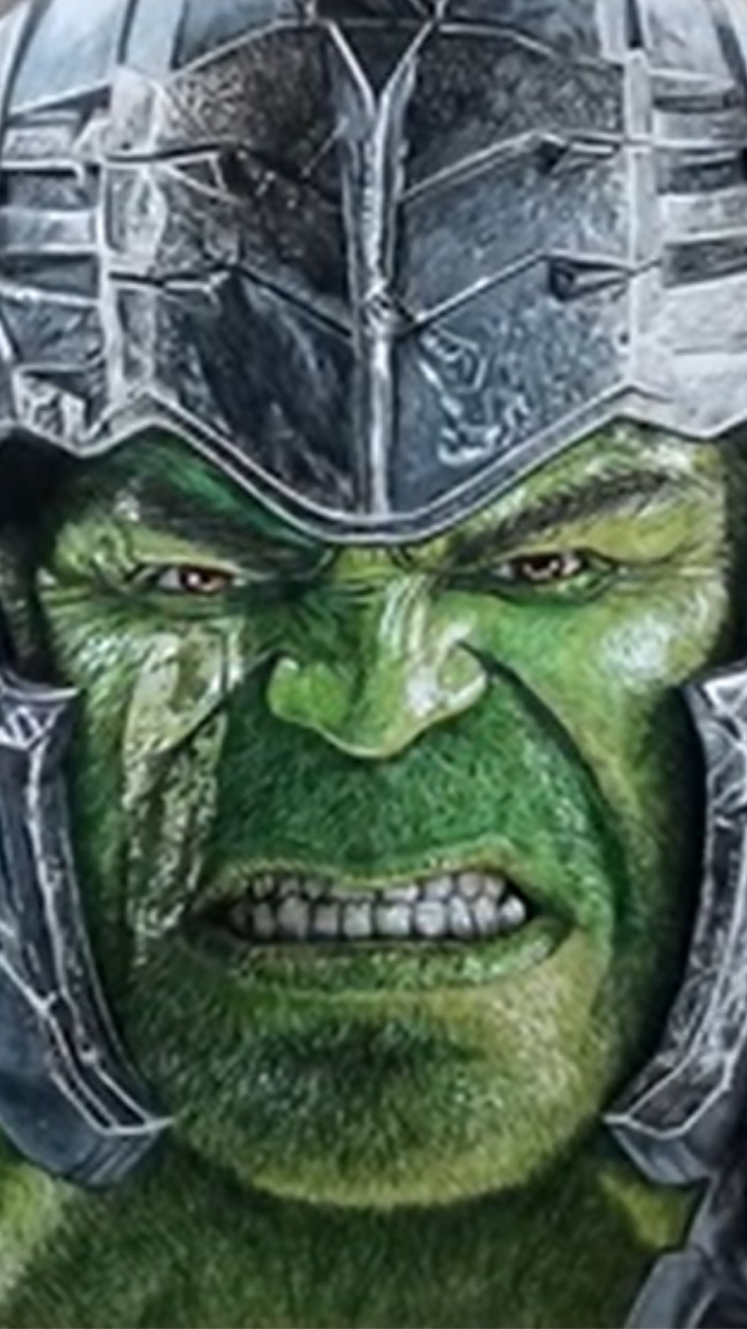 Drawing gladiator hulk with incredible pencil detail