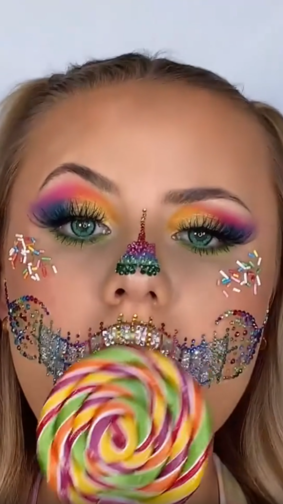 Creating a bold gluttony themed makeup transformation