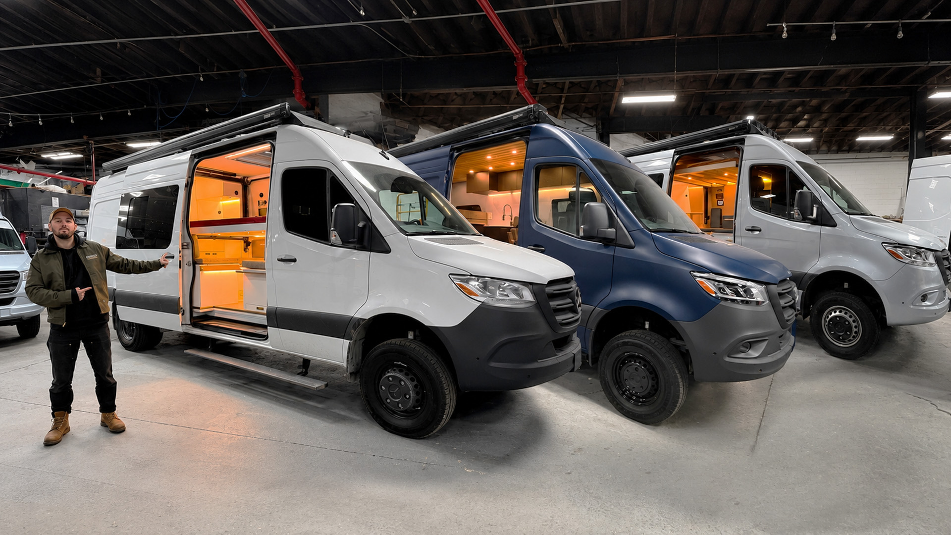 Luxury and rugged Mercedes Sprinter van build tours