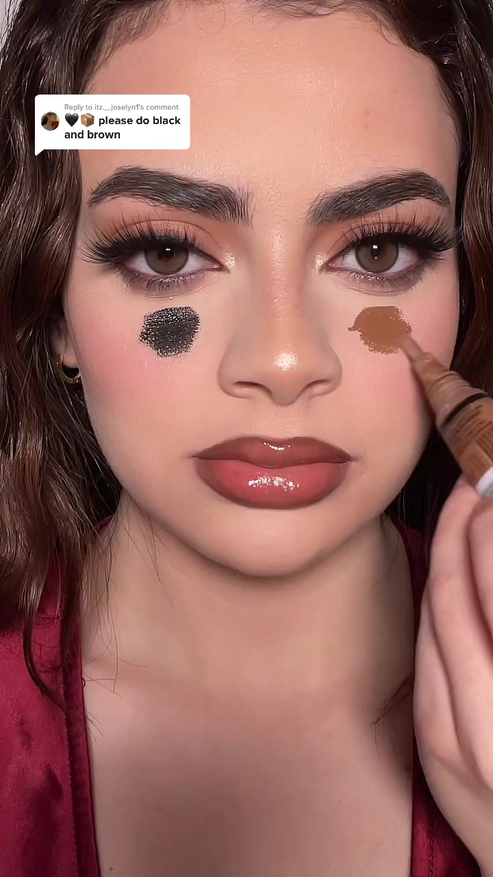Black vs brown under eye corrector: which side wins