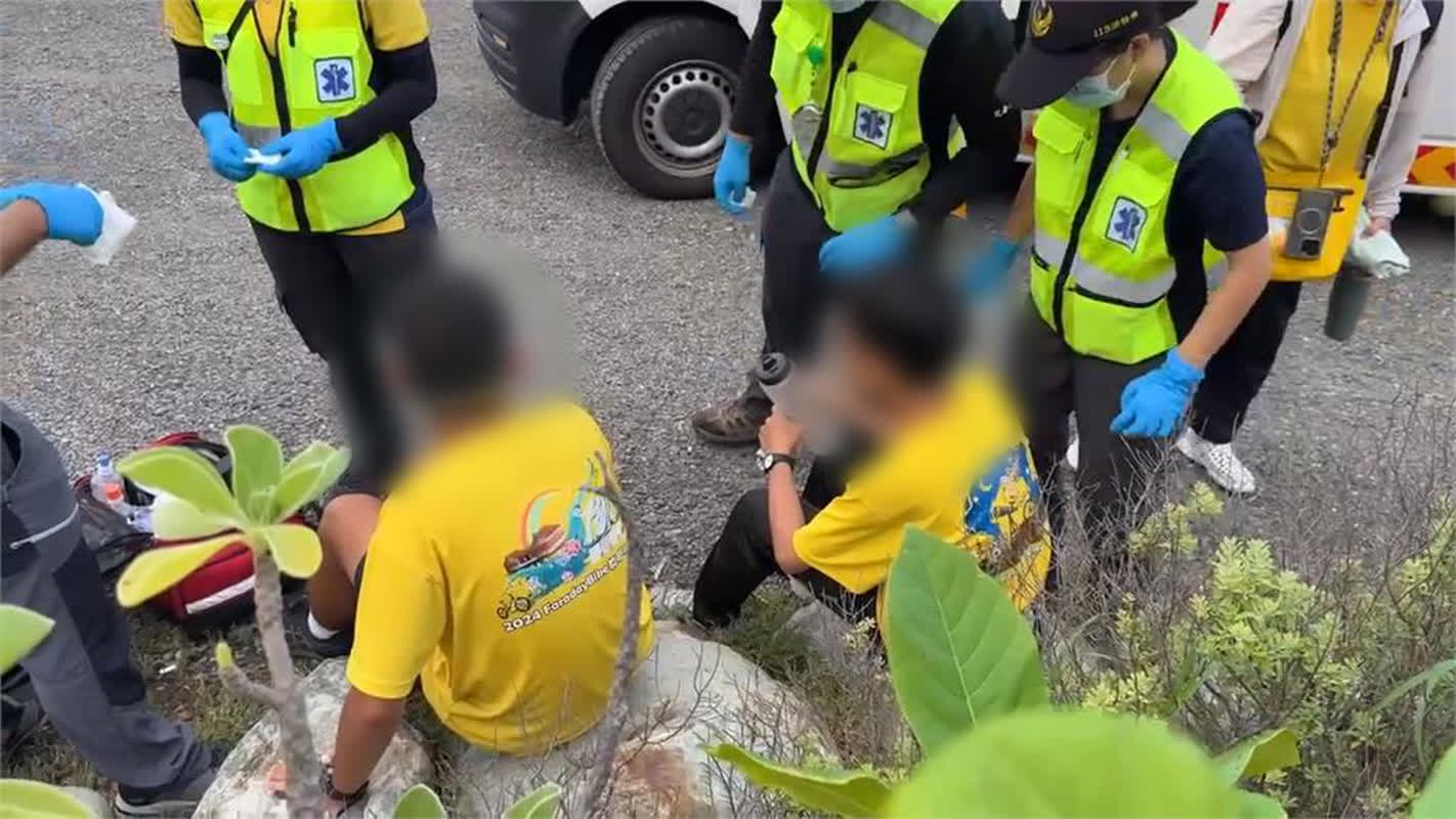新竹某國中台東阿塱壹古道暑期成長營 11師生遭蜜蜂螫傷送醫