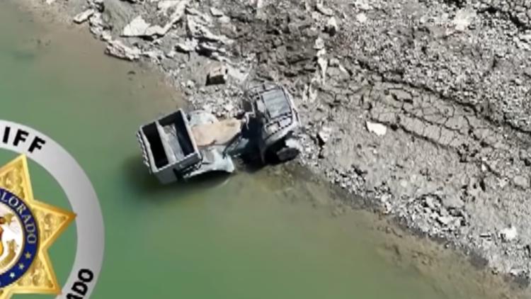 A Colorado reservoir is so low it revealed a lost ATV