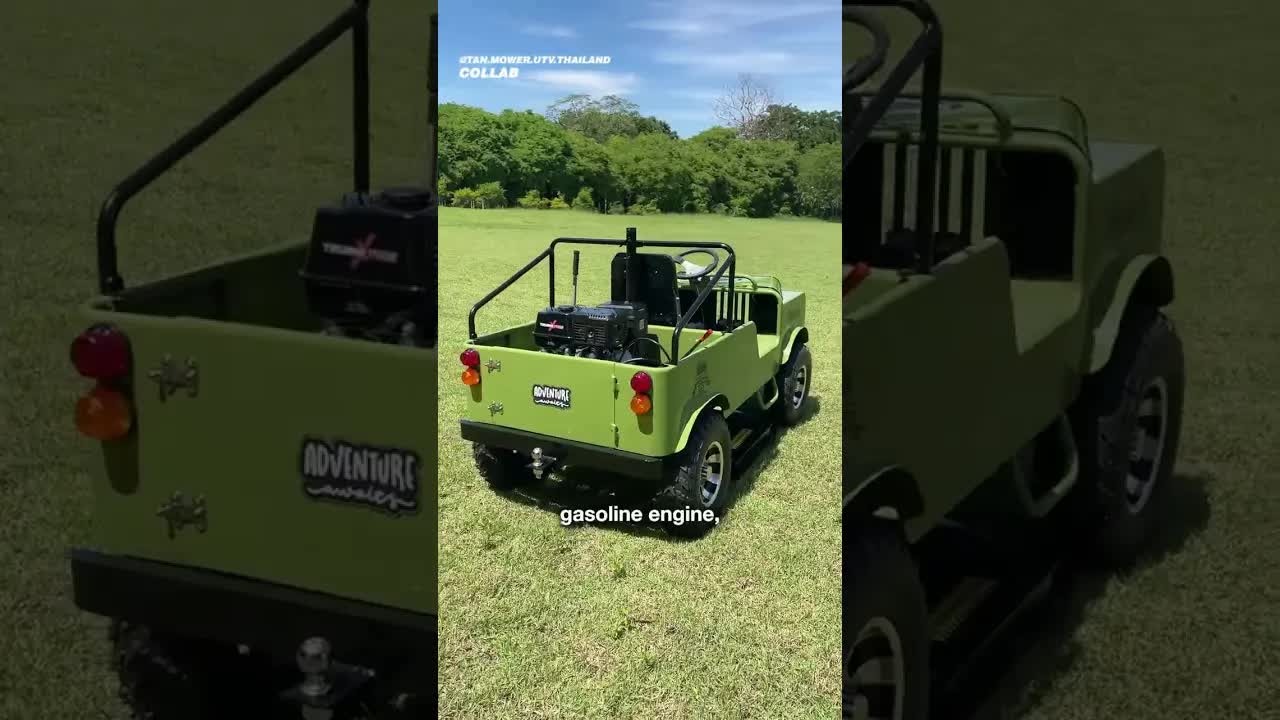 This mini Jeep mows lawns with tiny off-road confidence