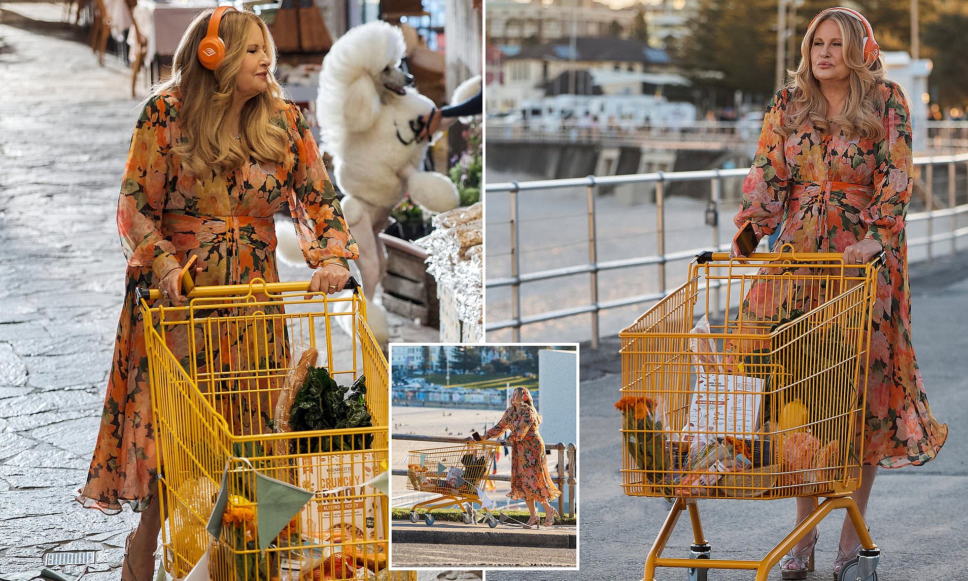 Hollywood actress Jennifer Coolidge spotted walking through Bondi Beach
