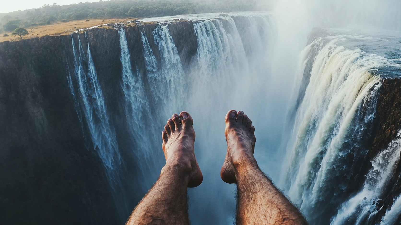 The world's most dangerous infinity pool... one step further doesn't ...
