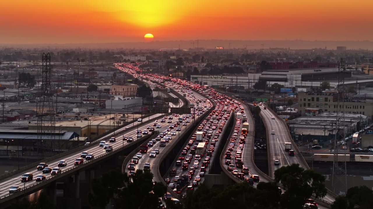 They demolished a major highway... and traffic completely collapsed ...