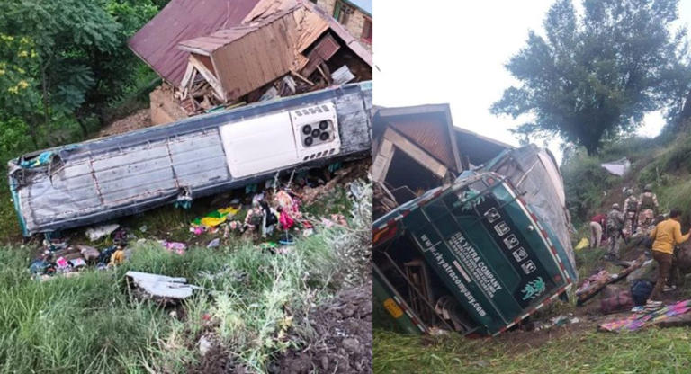 Amarnath Yatra Accident: 39 Pilgrims Survive After House Prevents Bus From Plunging Into Sindh River | WATCH 