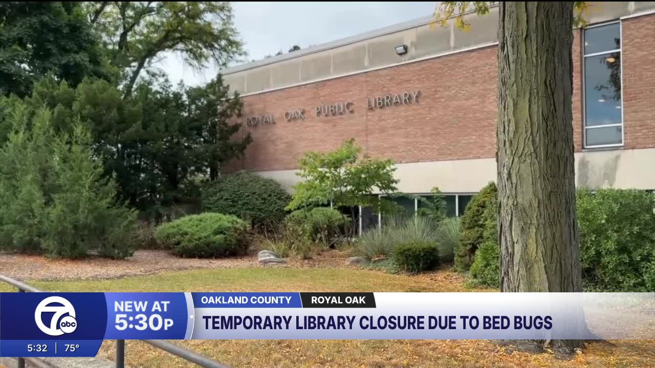 Royal Oak library set to reopen Wednesday after bed bug discovery