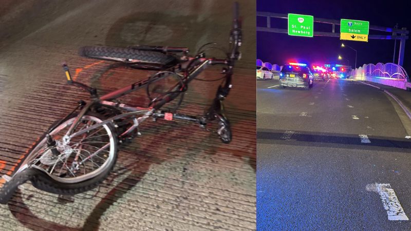 Oregon cyclist fatally struck by teen driver on I-5 overpass