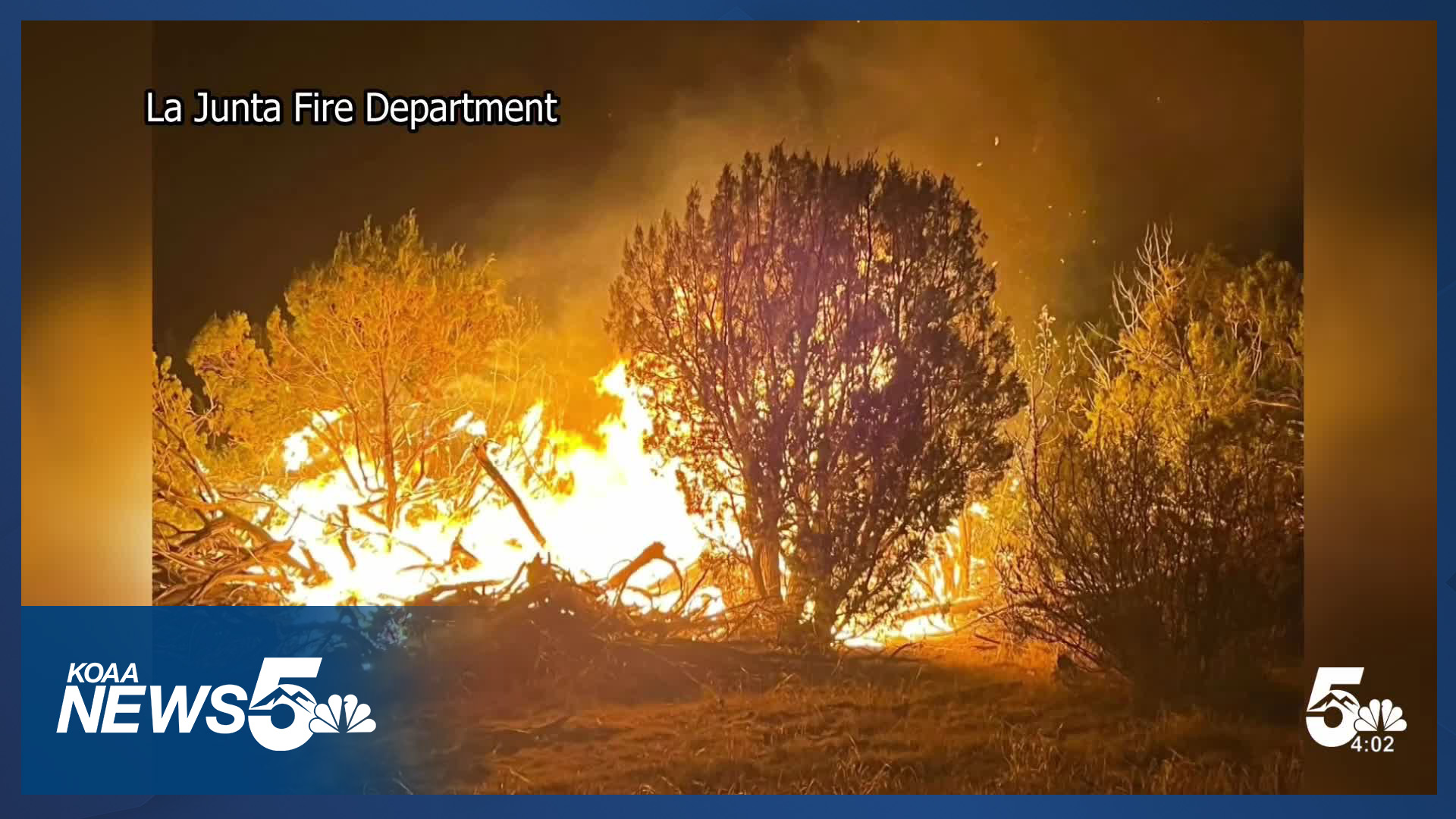 Broce Fire burning in Las Animas County has burned 220 acres, 60% contained