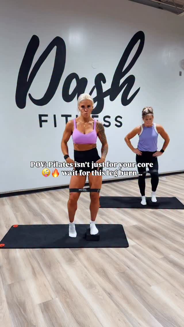 Using mini bands for Pilates leg exercises