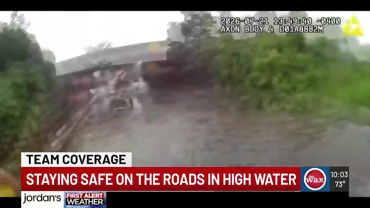 Milford police body cam video shows officers rescuing two people from flooded car as more heavy rain threatens Connecticut