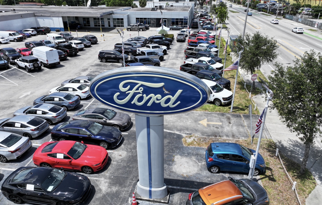 Ford's sales and revenue are down. The automaker isn't sweating it