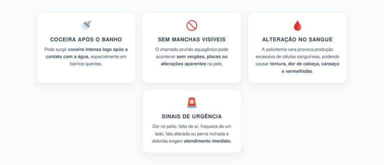 Policitemia Vera: Coceira Intensa Após o Banho sem Manchas na Pele