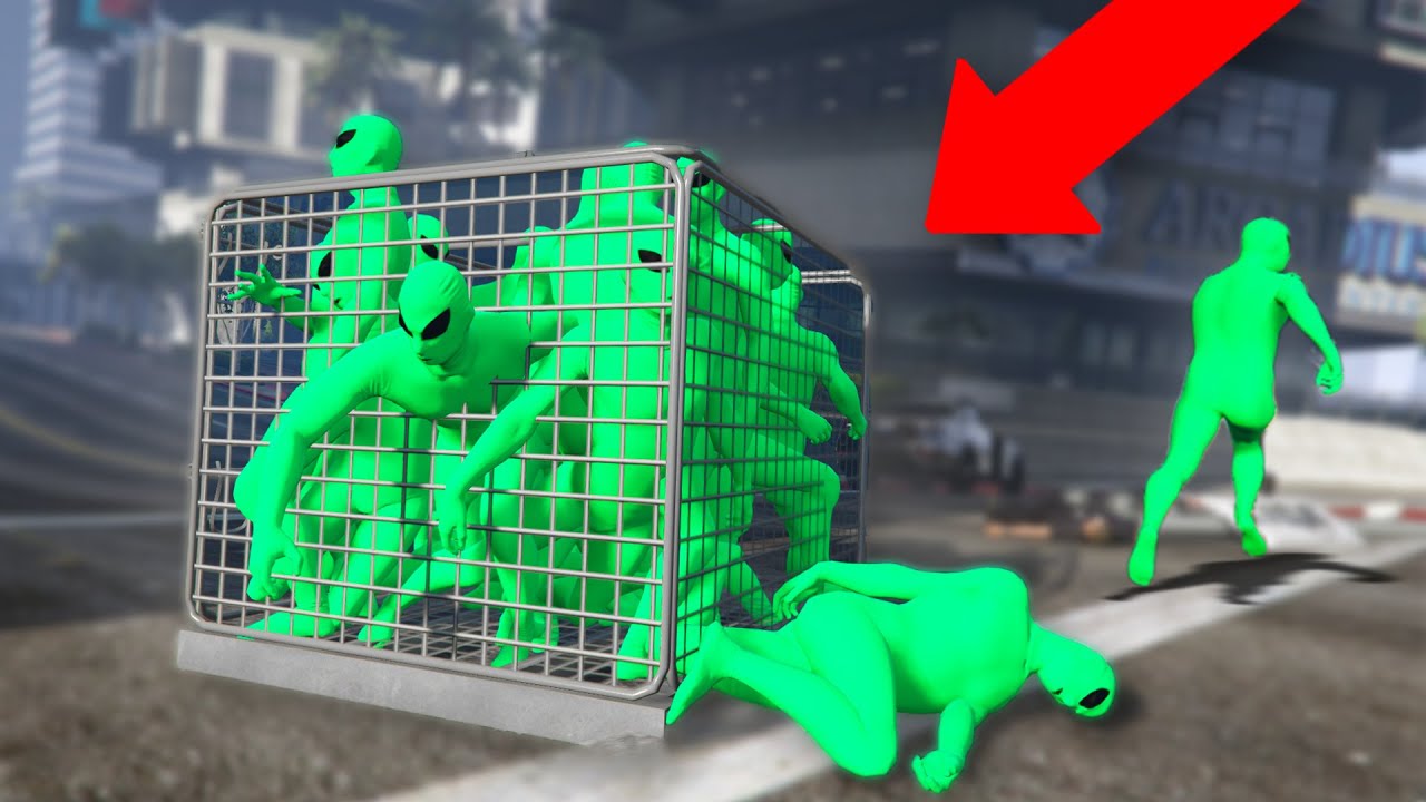 Modder catches the green alien gang! | GTA 5 thug life #334