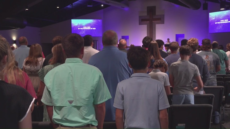 Dozens gather for prayer vigil after teen seriously injured during in-game promotion at Burlington Sock Puppets game