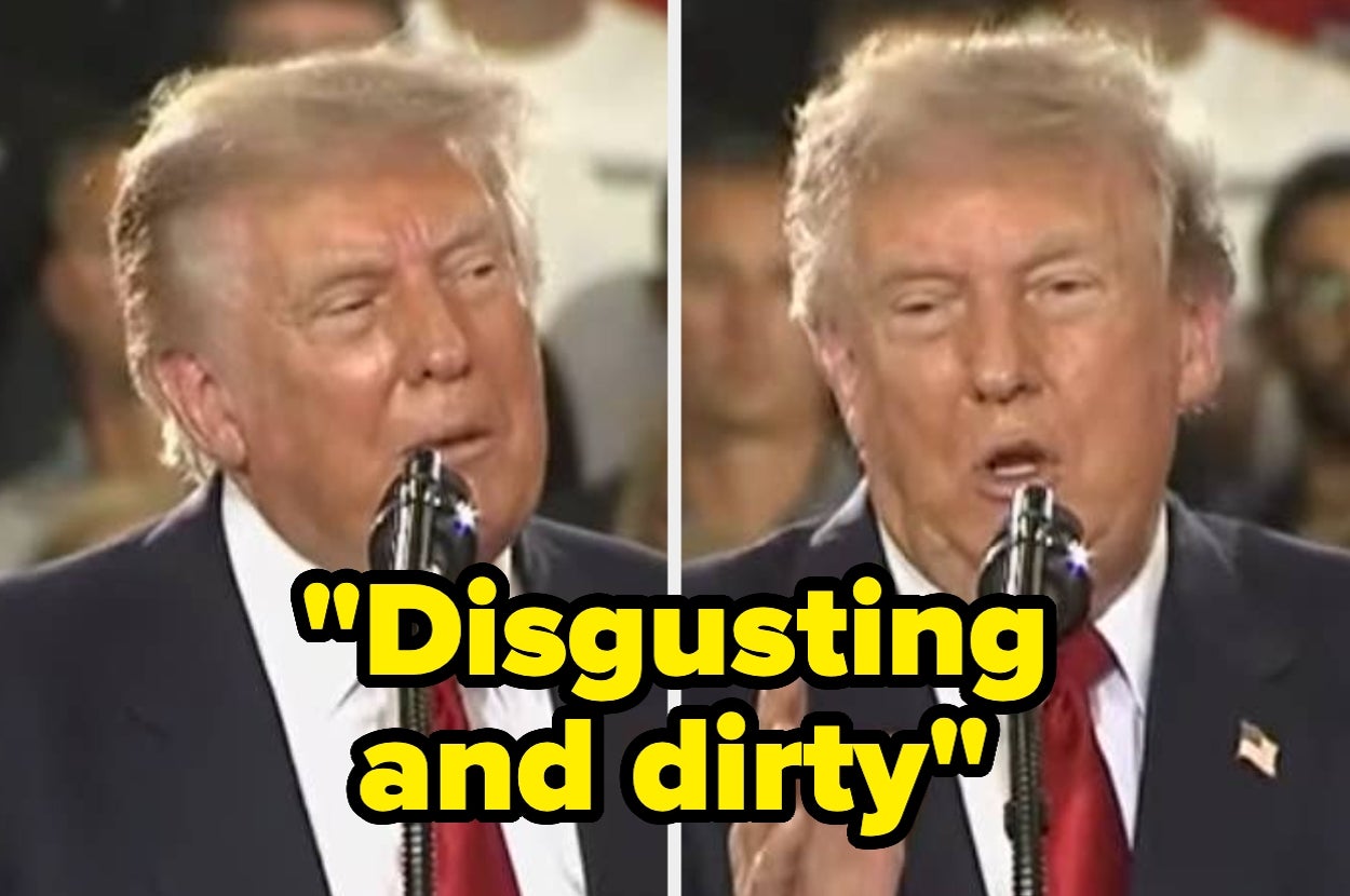 Despite his disgusting reflecting pool, Trump babbles about 